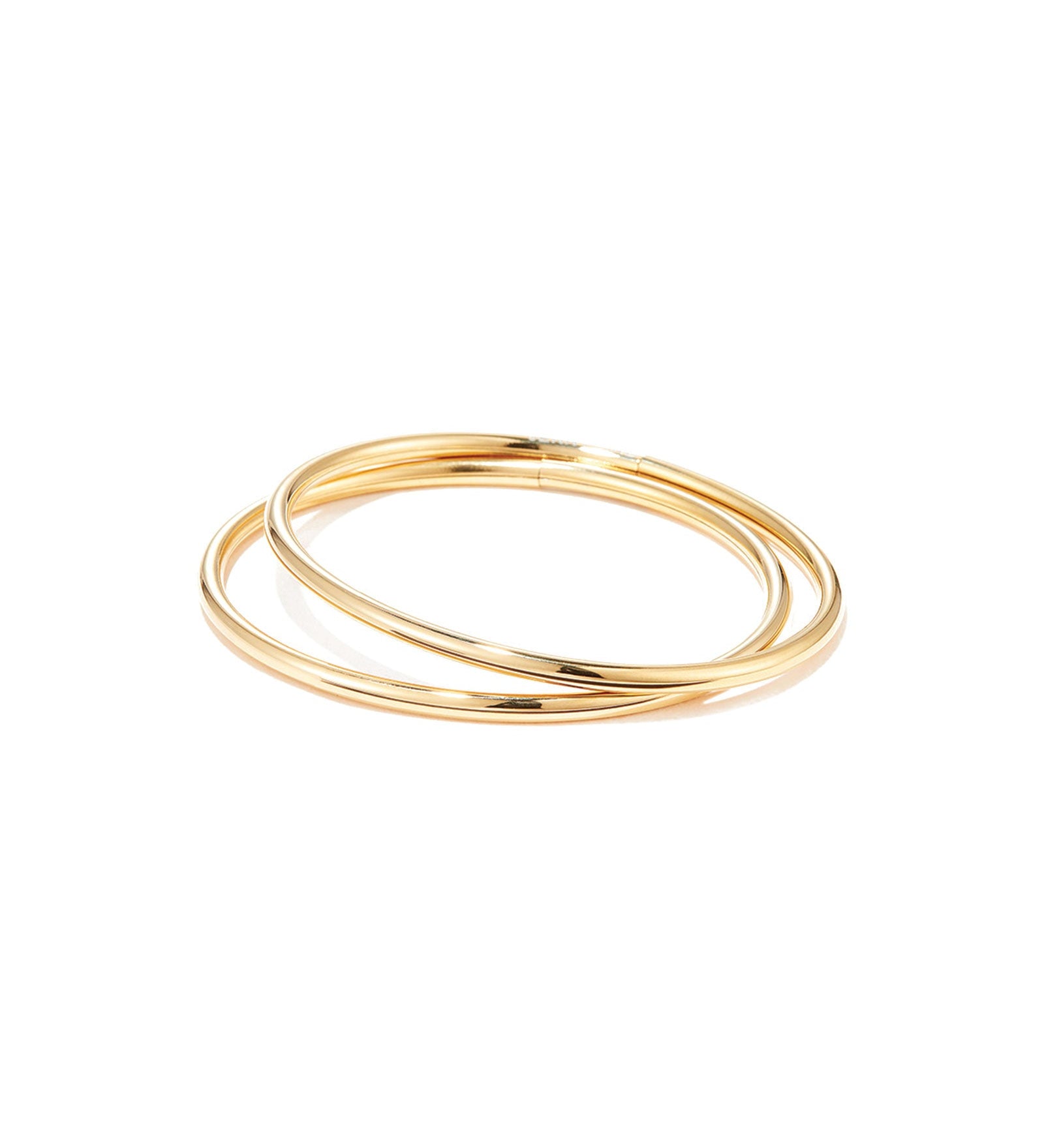 Jenny Bird-Dane Bangle Set-Bracelets-14k Gold Plated-Blue Ruby Jewellery-Vancouver Canada