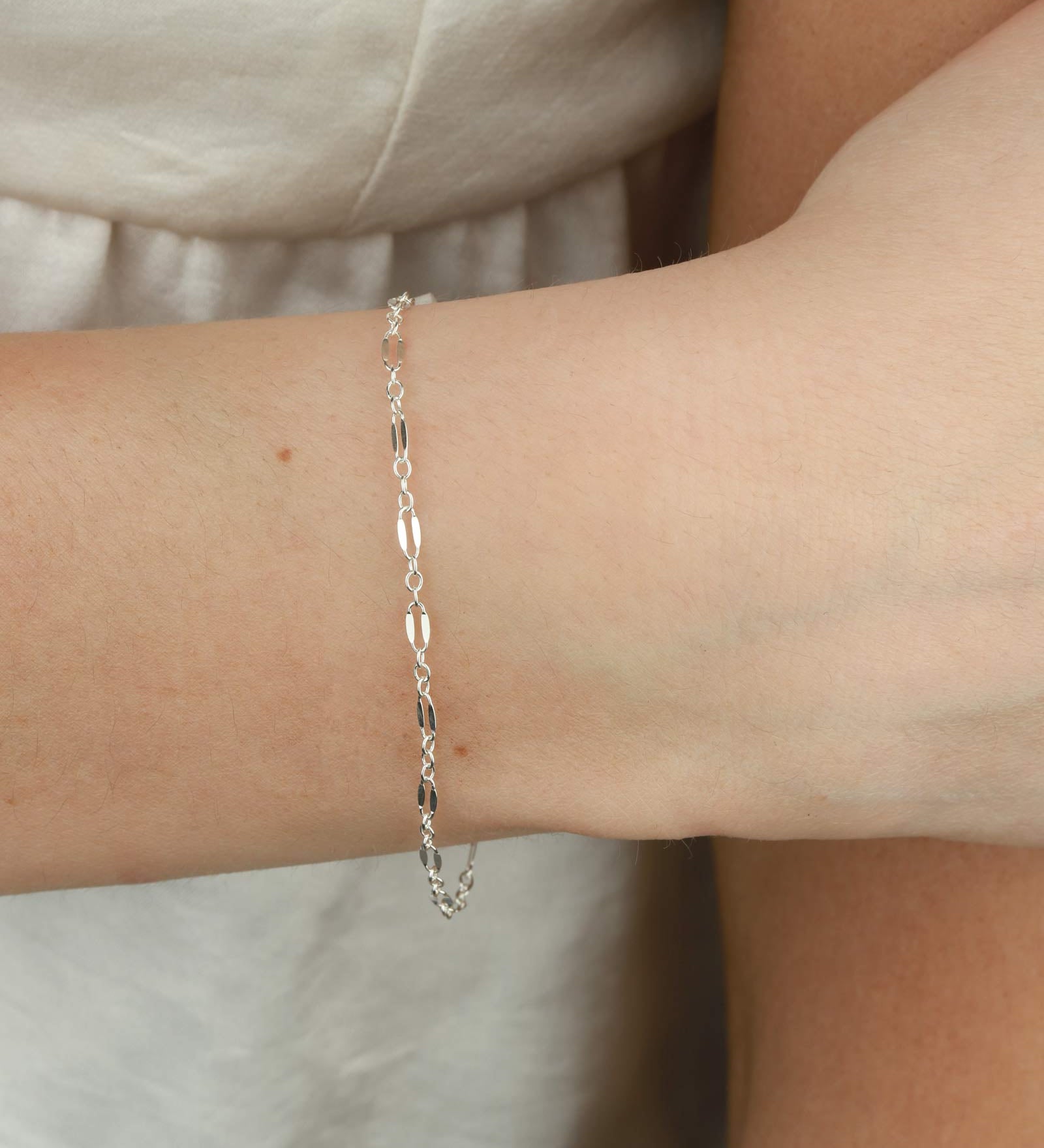1948-Dap Chain Bracelet-Bracelets-Sterling Silver-Blue Ruby Jewellery-Vancouver Canada