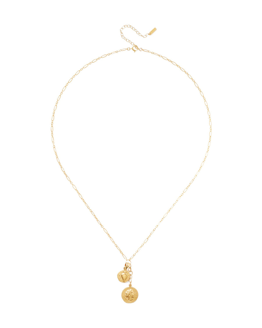 Chan Luu-Daphne Charm Necklace-Necklaces-18k Gold Vermeil-Blue Ruby Jewellery-Vancouver Canada