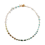 Chan Luu-Daphne Necklace-Necklaces-18k Gold Vermeil, Aventurine, Peridot, Jade-Blue Ruby Jewellery-Vancouver Canada