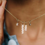 Zoe Chicco-Diamond Charm-Necklaces-14k Yellow Gold, Diamond-Blue Ruby Jewellery-Vancouver Canada