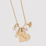 Zoe Chicco-Diamond Charm-Necklaces-14k Yellow Gold, Diamond-Blue Ruby Jewellery-Vancouver Canada