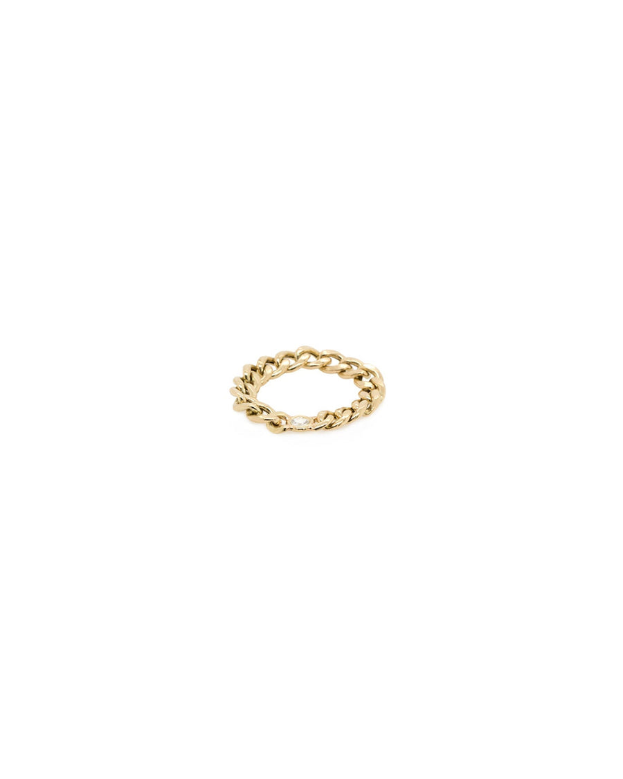 Zoe Chicco-Diamond Curb Chain Ring I Small-Rings-Blue Ruby Jewellery-Vancouver Canada