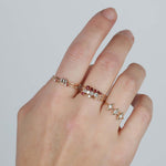 Adina Reyter-Diamond + Ruby Eternity Stacking Ring-Rings-Blue Ruby Jewellery-Vancouver Canada