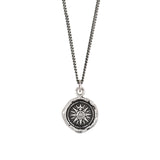 Direction Talisman-Oxidized Sterling Silver-Blue Ruby Jewellery-Vancouver Canada