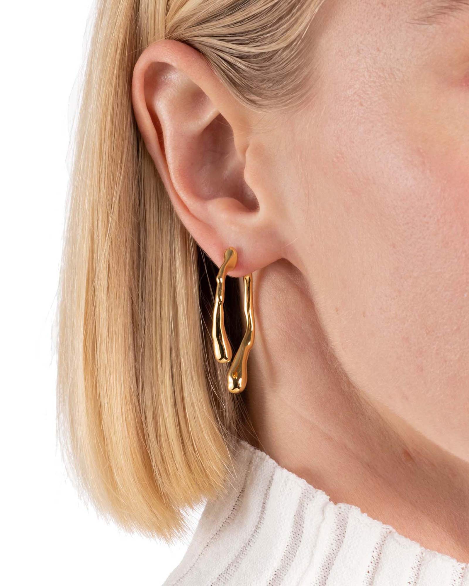 Drippy Front Back Earrings