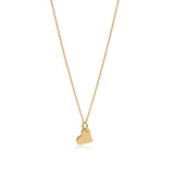 Quiet Icon-Drop Heart Necklace-Necklaces-14k Gold Vermeil, Cubic Zirconia-Blue Ruby Jewellery-Vancouver Canada