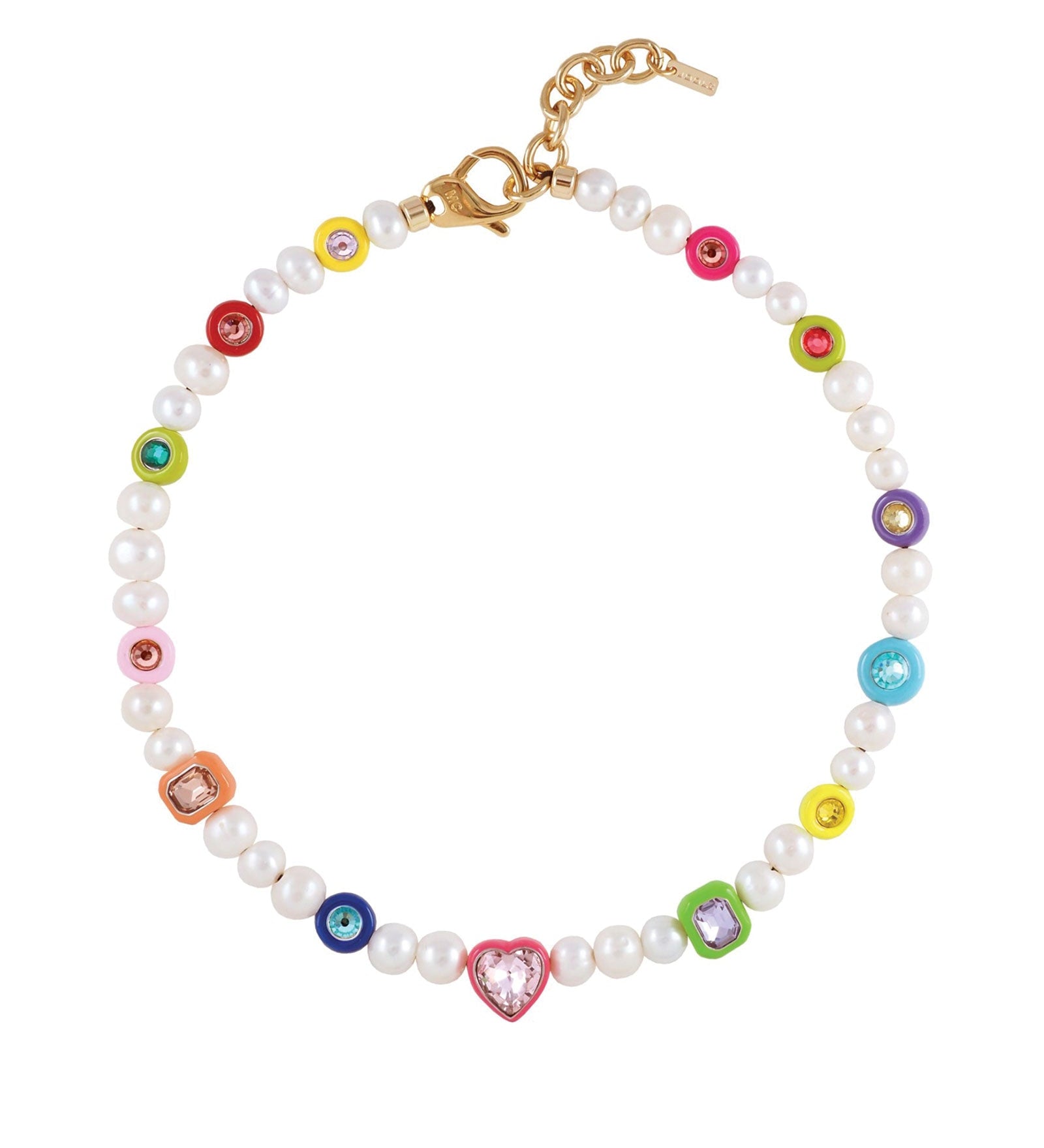 Martha Calvo-Dua Necklace-Necklaces-14k Gold Plated, Freshwater Pearls-Blue Ruby Jewellery-Vancouver Canada