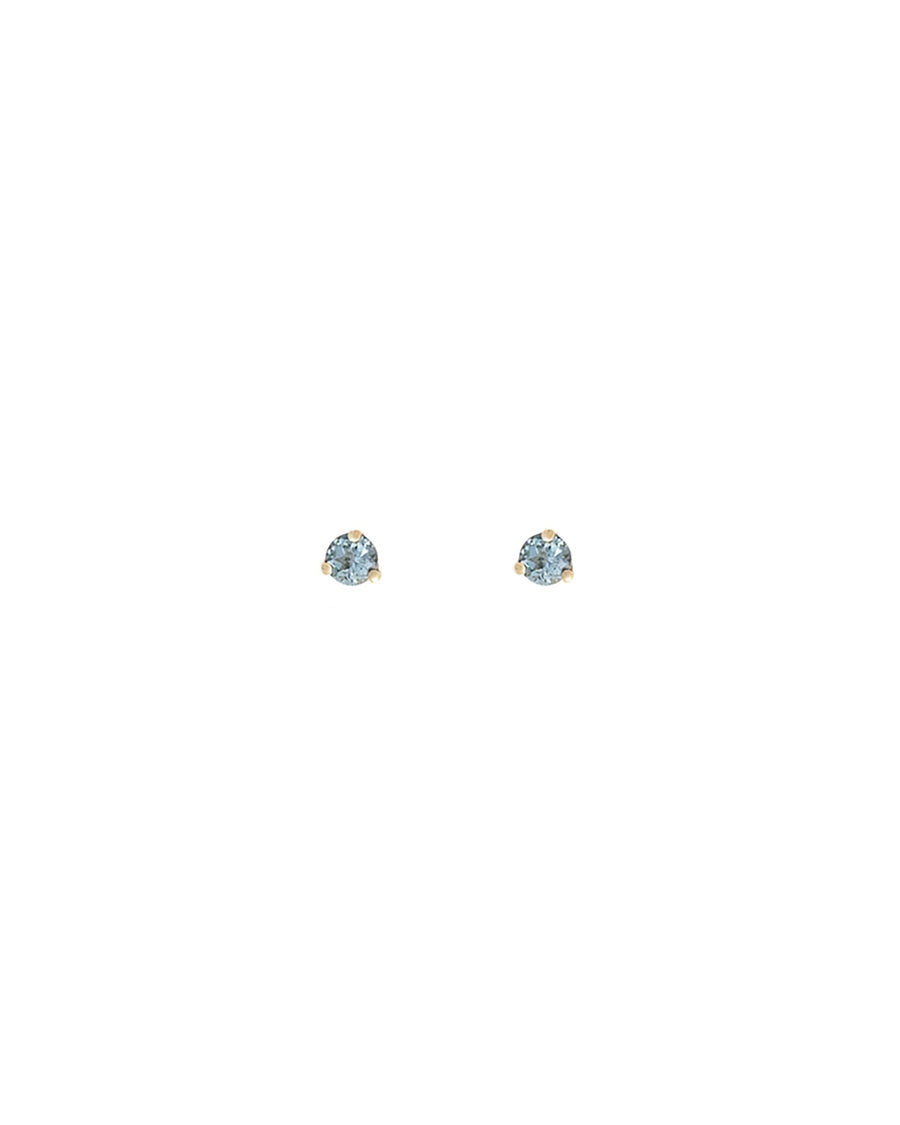 Leah Alexandra-Element Studs-Earrings-14k Gold Vermeil, Aquamarine-Blue Ruby Jewellery-Vancouver Canada