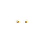 Leah Alexandra-Element Studs-Earrings-14k Gold Vermeil, Citrine-Blue Ruby Jewellery-Vancouver Canada