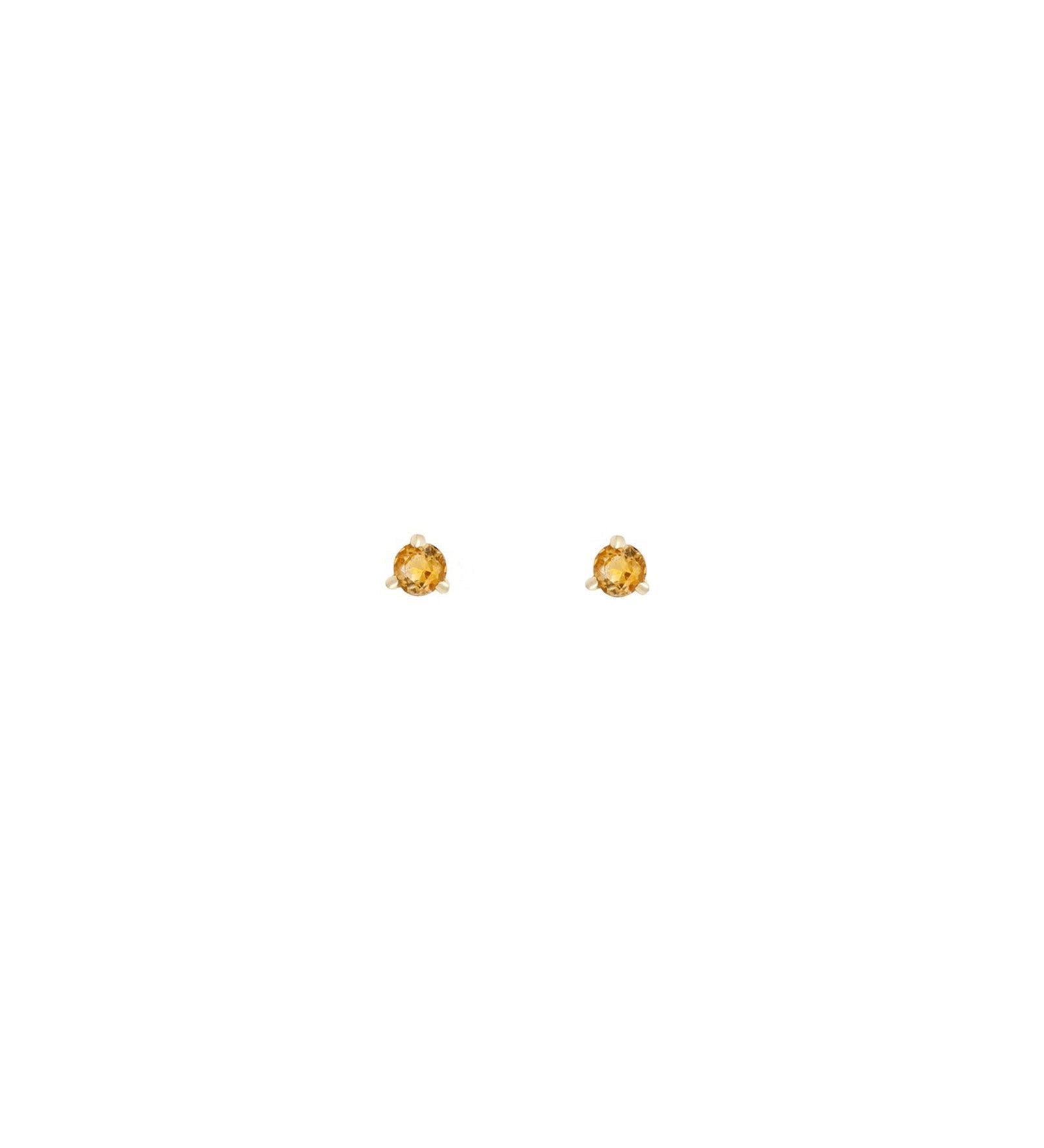 Leah Alexandra-Element Studs-Earrings-14k Gold Vermeil, Citrine-Blue Ruby Jewellery-Vancouver Canada