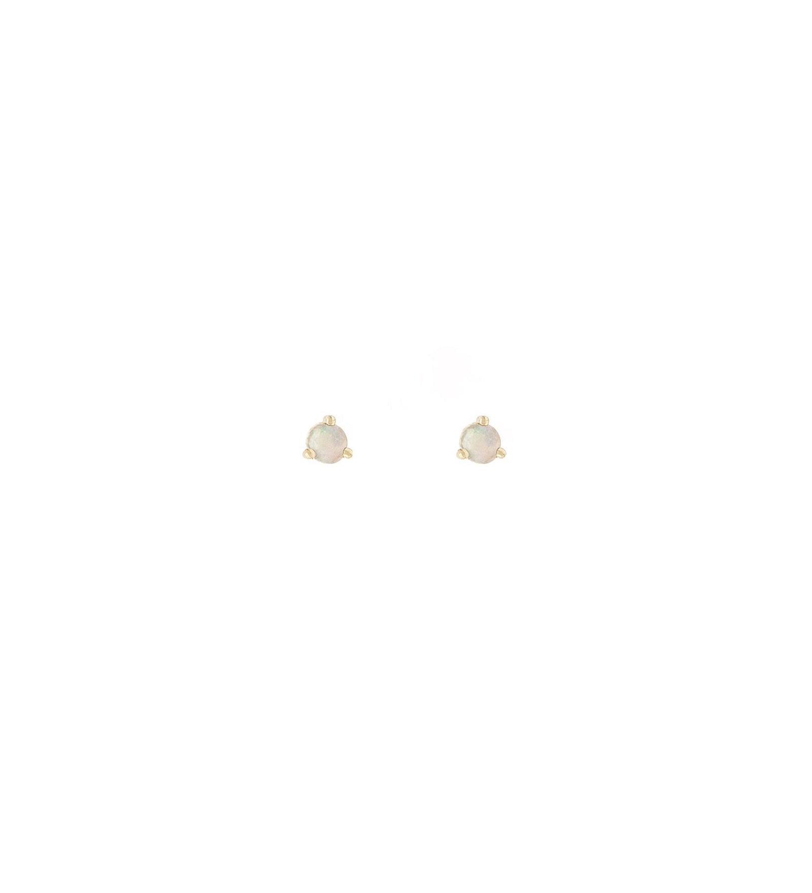 Leah Alexandra-Element Studs-Earrings-14k Gold Vermeil, Opal-Blue Ruby Jewellery-Vancouver Canada