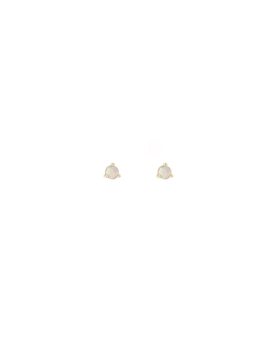 Leah Alexandra-Element Studs-Earrings-14k Gold Vermeil, Opal-Blue Ruby Jewellery-Vancouver Canada