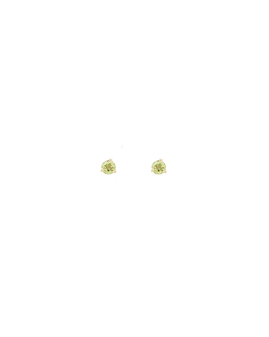 Leah Alexandra-Element Studs-Earrings-14k Gold Vermeil, Peridot-Blue Ruby Jewellery-Vancouver Canada