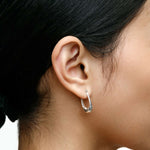 Wolf Circus-Ellie Hoops | Small-Earrings-Sterling Silver-Blue Ruby Jewellery-Vancouver Canada
