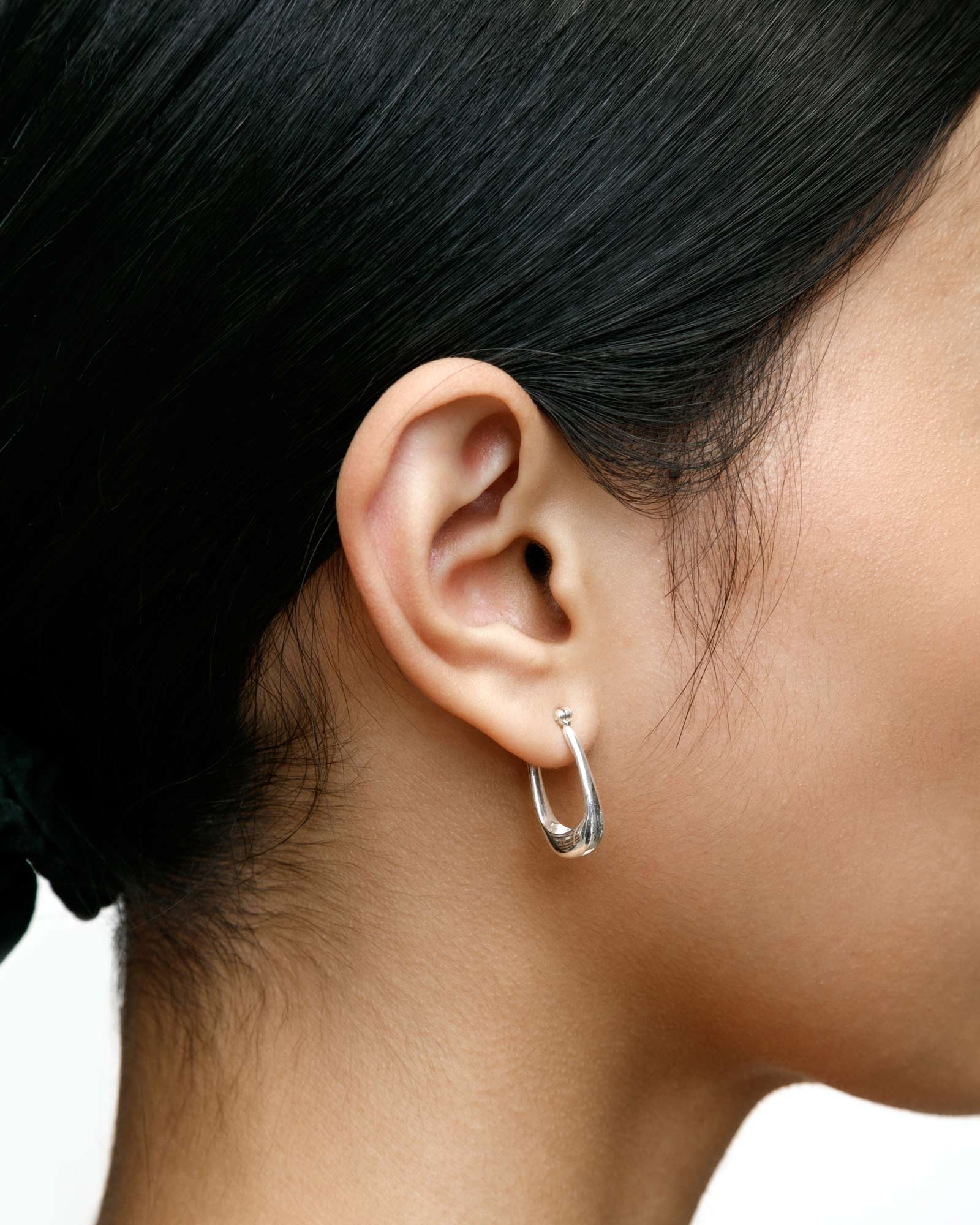 Wolf Circus-Ellie Hoops | Small-Earrings-Sterling Silver-Blue Ruby Jewellery-Vancouver Canada