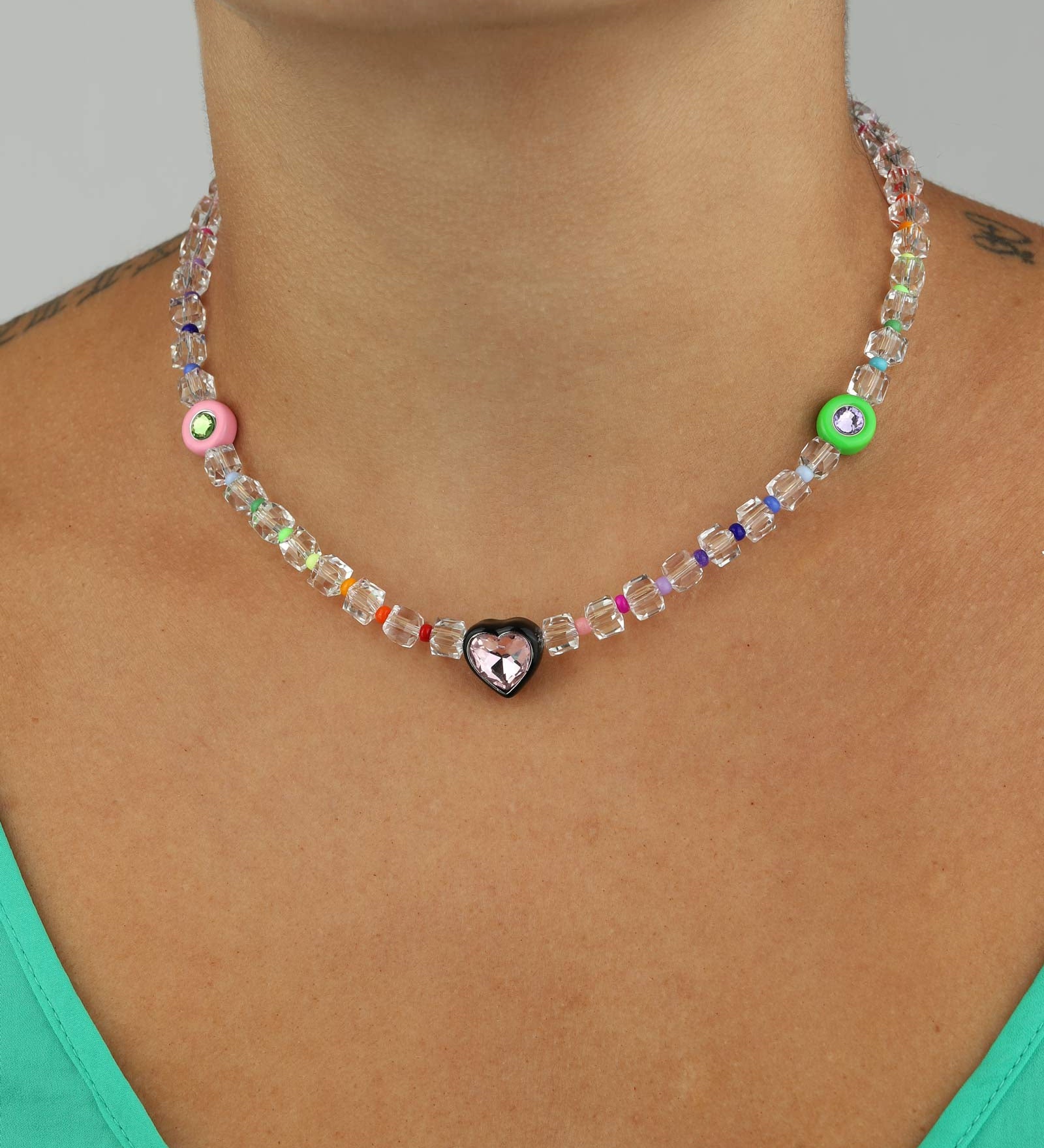 Martha Calvo-Enchant Necklace-Necklaces-14k Gold Plated-Blue Ruby Jewellery-Vancouver Canada