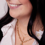 Adina Reyter-Enchanted Diamond Bunny Necklace-Necklaces-14k Yellow Gold, Diamond-Blue Ruby Jewellery-Vancouver Canada