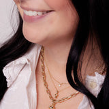 Adina Reyter-Enchanted Diamond Bunny Necklace-Necklaces-14k Yellow Gold, Diamond-Blue Ruby Jewellery-Vancouver Canada