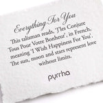 Everything For You Talisman-Oxidized Sterling Silver-Blue Ruby Jewellery-Vancouver Canada