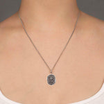 Everything For You Talisman-Oxidized Sterling Silver-Blue Ruby Jewellery-Vancouver Canada
