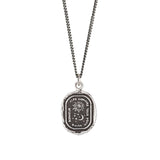 Everything For You Talisman-Oxidized Sterling Silver-Blue Ruby Jewellery-Vancouver Canada