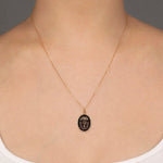 Pyrrha-Family Above All 14k Talisman-Necklaces-14k Yellow Gold-Blue Ruby Jewellery-Vancouver Canada
