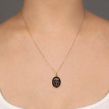 Pyrrha-Family Above All 14k Talisman-Necklaces-14k Yellow Gold-Blue Ruby Jewellery-Vancouver Canada