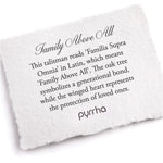 Pyrrha-Family Above All 14k Talisman-Necklaces-14k Yellow Gold-Blue Ruby Jewellery-Vancouver Canada