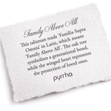Pyrrha-Family Above All 14k Talisman-Necklaces-14k Yellow Gold-Blue Ruby Jewellery-Vancouver Canada