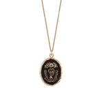 Pyrrha-Family Above All 14k Talisman-Necklaces-14k Yellow Gold-Blue Ruby Jewellery-Vancouver Canada