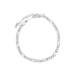 1948-Figaro Chain Bracelet I Large-Bracelets-Sterling Silver-Blue Ruby Jewellery-Vancouver Canada