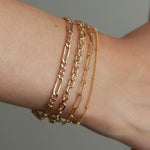 1948-Figaro Chain Bracelet I XL-Bracelets-14k Gold-fill-Blue Ruby Jewellery-Vancouver Canada