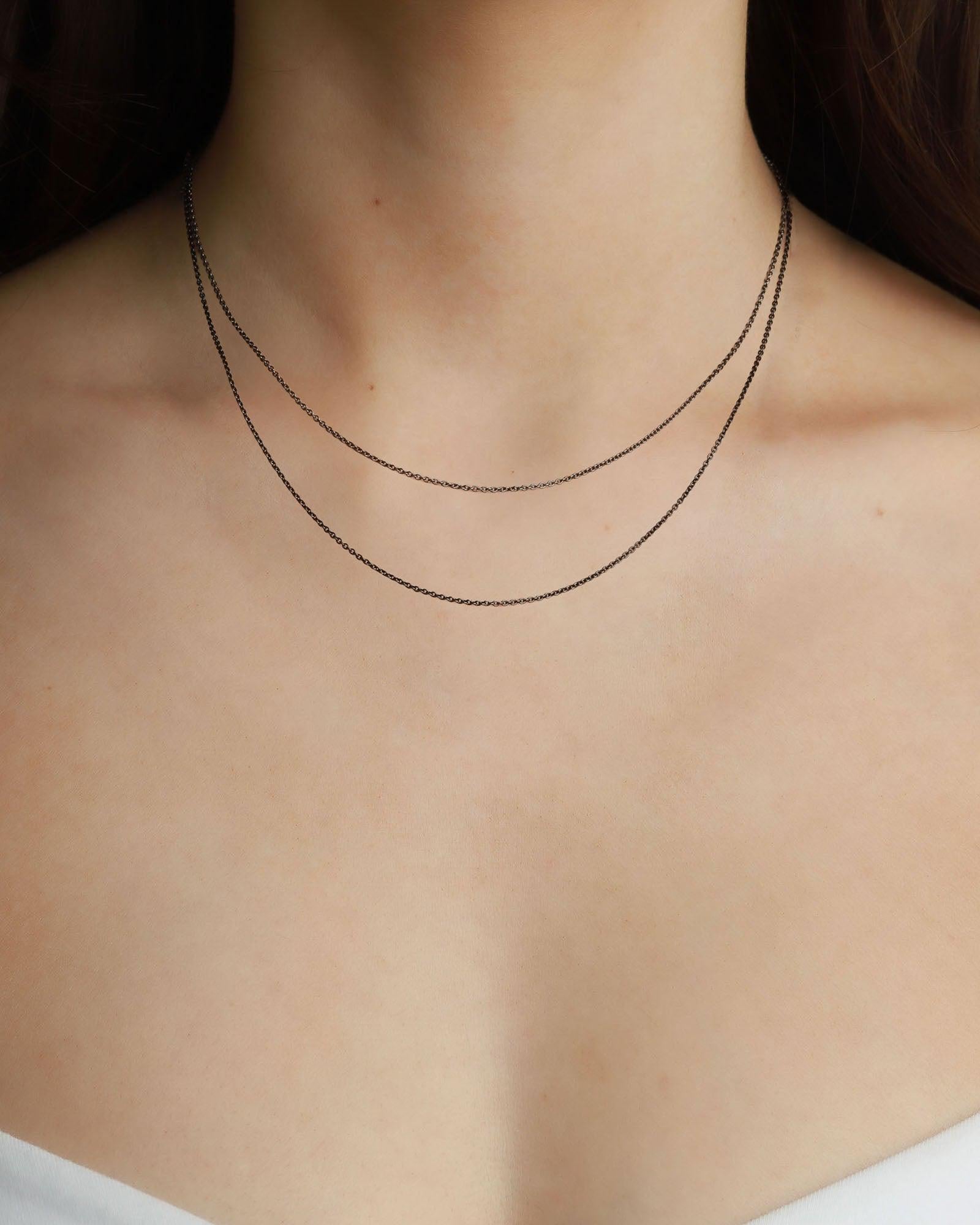 Pyrrha-Fine Cable Chain-Necklaces-Blue Ruby Jewellery-Vancouver Canada