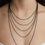 Pyrrha-Fine Curb Chain-Necklaces-Blue Ruby Jewellery-Vancouver Canada