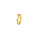 Tashi-Flat Huggie | 15mm-Earrings-14k Gold Vermeil-Blue Ruby Jewellery-Vancouver Canada