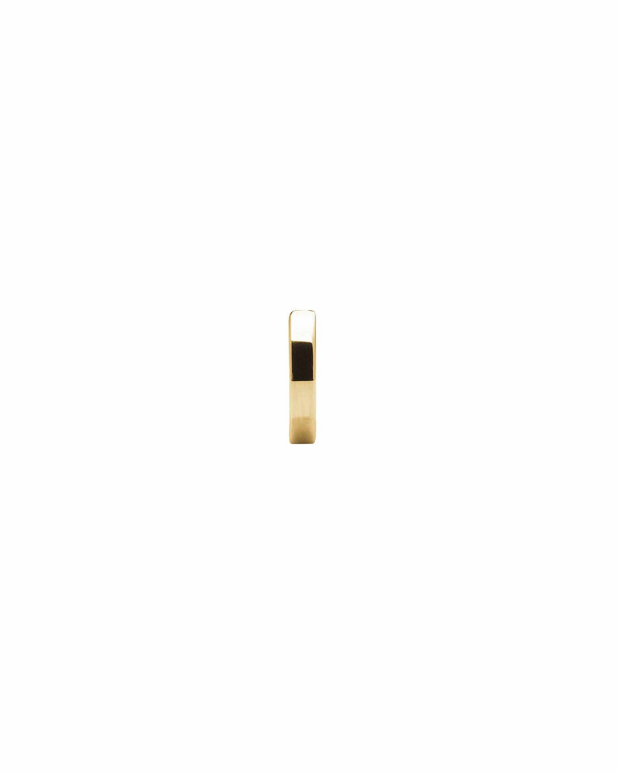 Quiet Icon-Flat Huggie I 10mm-Earrings-14k Gold Vermeil-Blue Ruby Jewellery-Vancouver Canada