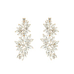 Olive & Piper-Flora Drops-Earrings-14k Gold Plated, Crystal-Blue Ruby Jewellery-Vancouver Canada