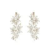 Olive & Piper-Flora Drops-Earrings-14k Gold Plated, Crystal-Blue Ruby Jewellery-Vancouver Canada