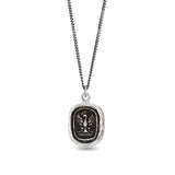 Follow Your Dreams Talisman-Oxidized Sterling Silver-Blue Ruby Jewellery-Vancouver Canada