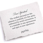 Pyrrha-Free Spirited Signature 14k Talisman-Necklaces-14k Yellow Gold-Blue Ruby Jewellery-Vancouver Canada