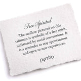 Pyrrha-Free Spirited Signature 14k Talisman-Necklaces-14k Yellow Gold-Blue Ruby Jewellery-Vancouver Canada