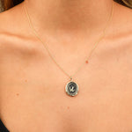 Pyrrha-Free Spirited Signature 14k Talisman-Necklaces-14k Yellow Gold-Blue Ruby Jewellery-Vancouver Canada