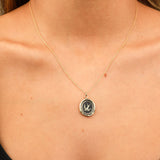 Pyrrha-Free Spirited Signature 14k Talisman-Necklaces-14k Yellow Gold-Blue Ruby Jewellery-Vancouver Canada