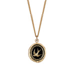 Pyrrha-Free Spirited Signature 14k Talisman-Necklaces-14k Yellow Gold-Blue Ruby Jewellery-Vancouver Canada