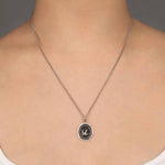 Free Spirited Talisman-Oxidized Sterling Silver-Blue Ruby Jewellery-Vancouver Canada