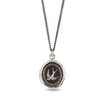 Free Spirited Talisman-Oxidized Sterling Silver-Blue Ruby Jewellery-Vancouver Canada