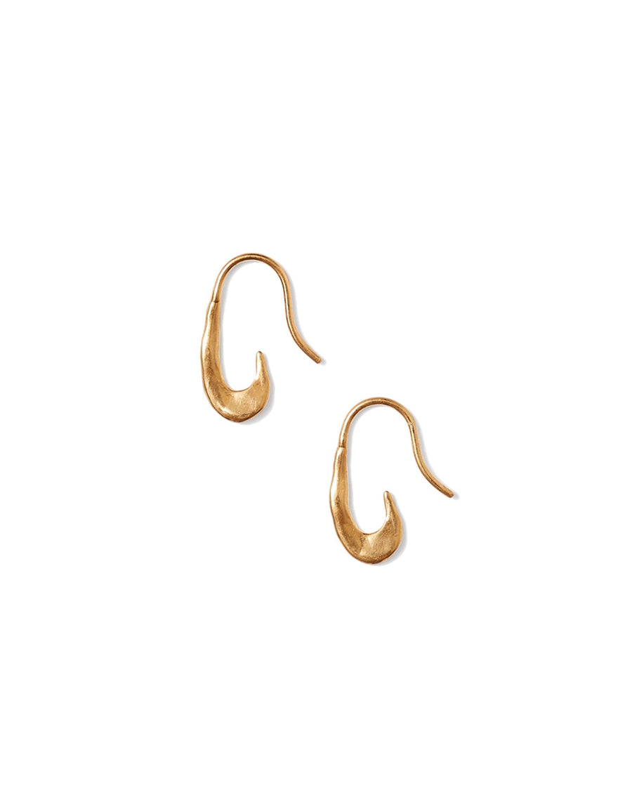Chan Luu-Gala Mini Crescent Earrings-Earrings-18k Gold Vermeil-Blue Ruby Jewellery-Vancouver Canada