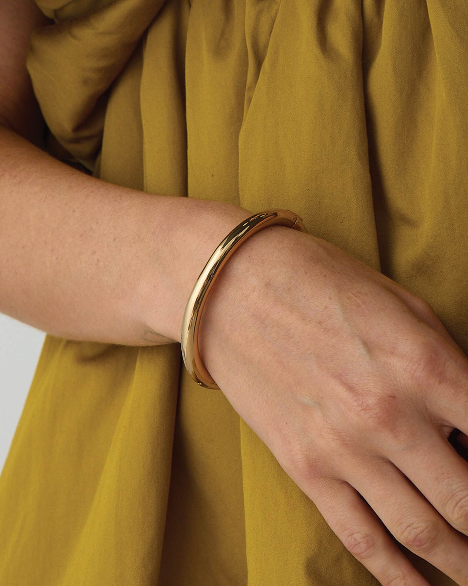 Jenny Bird-Gia Bangle-Bracelets-14k Gold Plated-Blue Ruby Jewellery-Vancouver Canada