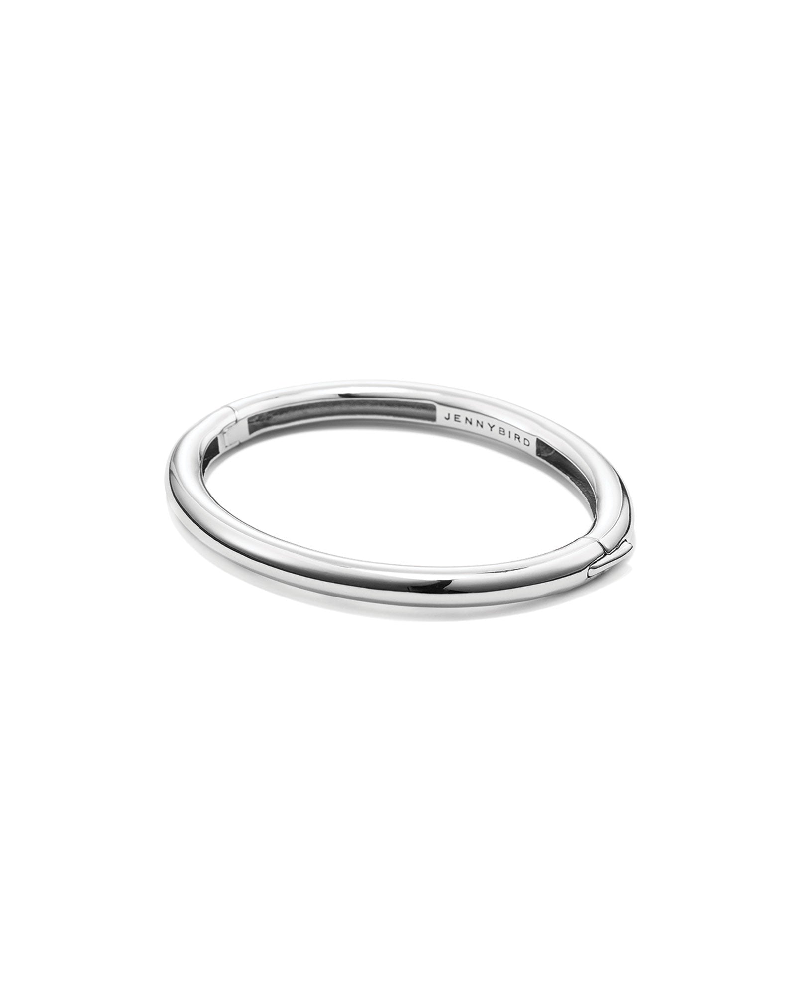 Jenny Bird-Gia Bangle-Bracelets-Silver Plated-Blue Ruby Jewellery-Vancouver Canada